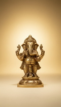 Brass Ganesha Murti Hand-Finished