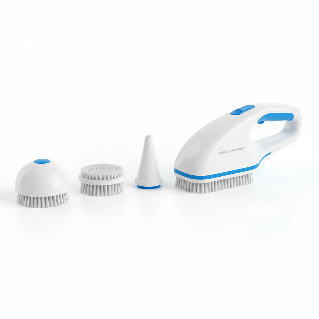 SpinClean Pro Cordless Electric Scrub Brush with 3 attachments