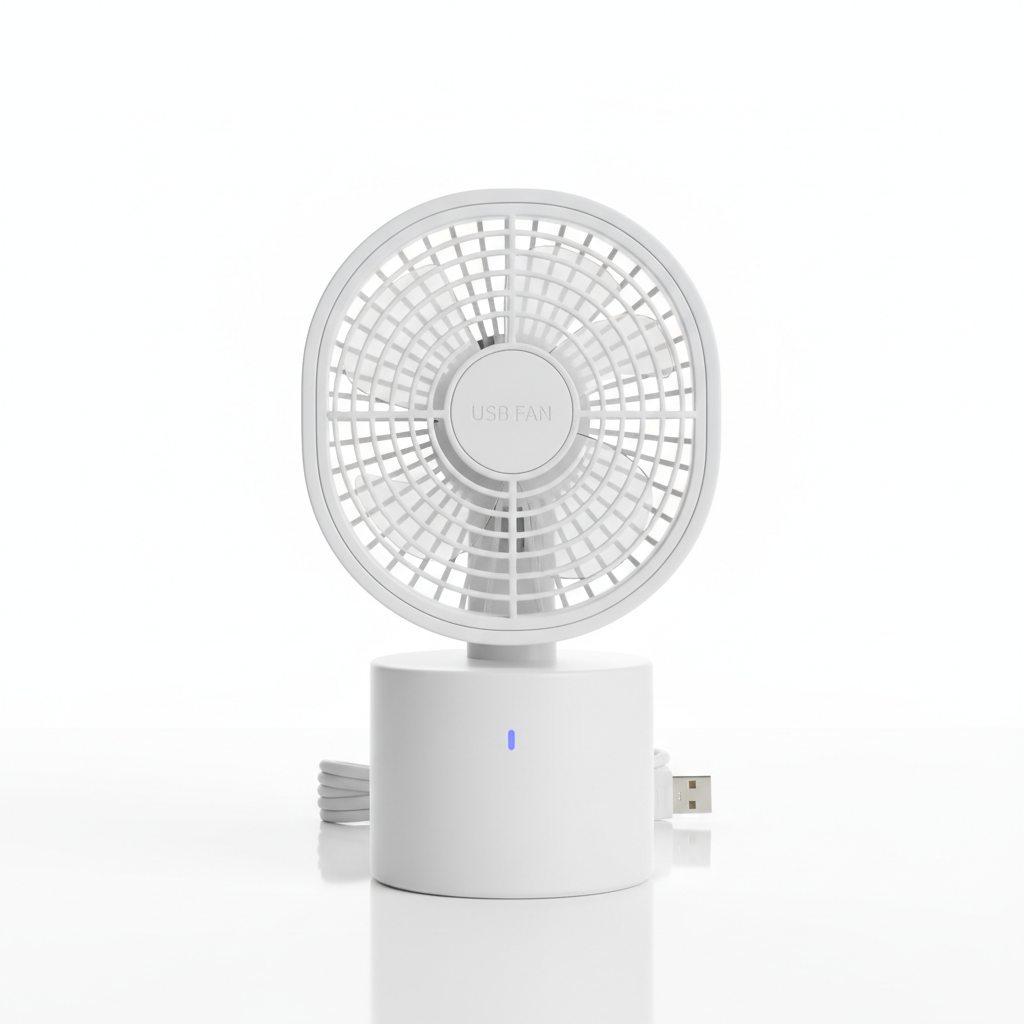 Mini USB Desk Fan Front View