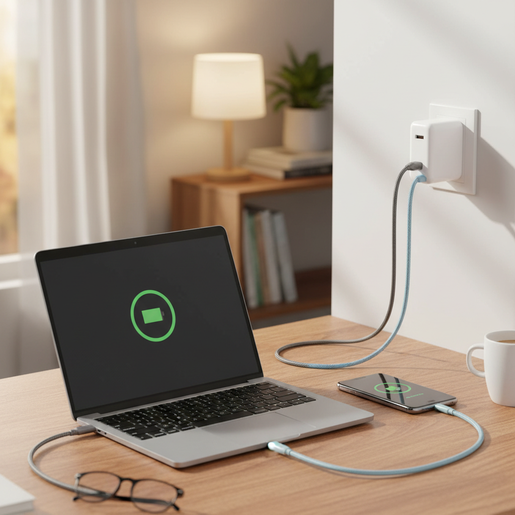 65W Fast Charger In Use