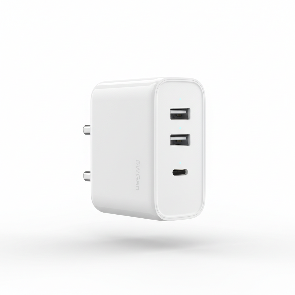 65W Fast Charger Side View